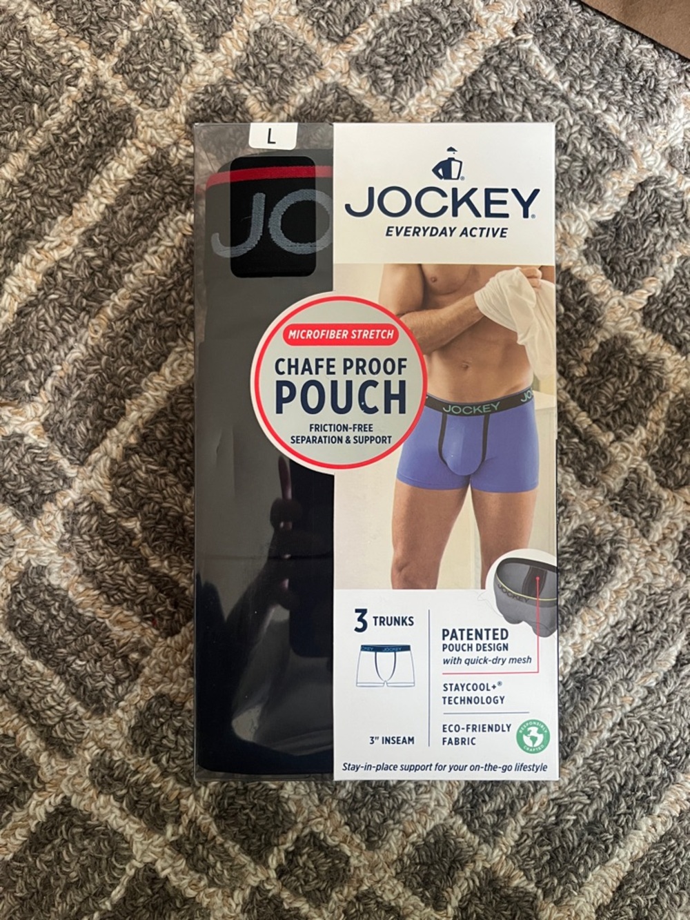 Jockey Everyday Active Men’s Boxer Briefs - Blue & Black